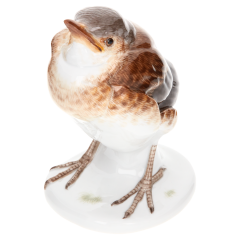 Vogel Amsel, Bunt staffiert, H 11 cm