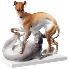 Hundegruppe Windspiele, H 24 cm