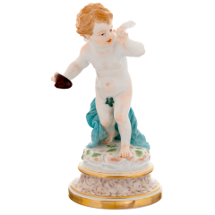 Amor mit Maske, eine Nase drehend, H 21 cm