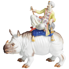 Türke auf Nashorn