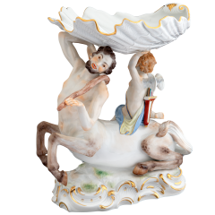 Figur Zentaur mit Muschel, Lim. 25, H 26,5 cm