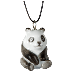 Anhänger "Natur leicht" Vollrelief Panda, 3,7 x 2,2 cm
