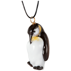 Anhänger "Natur leicht" Vollrelief Pinguin, 3,3 x 2,1 cm