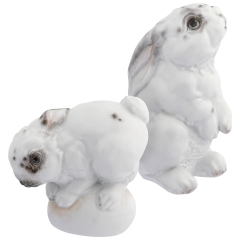 Figuren-Set, Hase, 2-tlg., Bunt staffiert, leicht