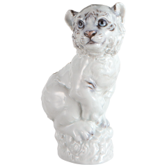 Chinesisches Jahrestier Tiger, Weißes Fell, H 12 cm