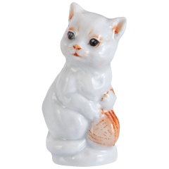 Katze Tierkind, Rot staffiert - Leicht, H 5,5 cm