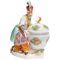 Orientale an Dose, H 19 cm