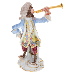 Affenkapelle Trompeter, H 14 cm