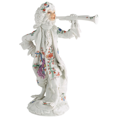 Affenkapelle Trompeter, Alter reicher gelber Löwe, H 14 cm