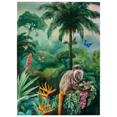 Wall Painting Amazonas, Monkey, lim., 75 x 55 cm