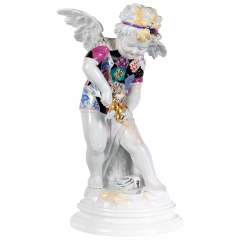 Amor mit Shirt, Meissener Dekorwelten, H 29 cm
