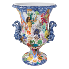 Vase, Meissener Dekorwelten, Sign. Exklusivkoll., Lim., H 82 cm