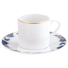 Espressotasse, Noble Blue, Zwiebelkante, V 0,05 l