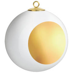 Baumschmuck Kugel, Goldpunkt, Ø 5 cm