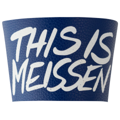 Manschette für Coffee to go Becher, blau "THIS IS MEISSEN"