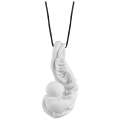 Anhänger Helix Roccaille, Weiß, 3,7 x 1,8 cm
