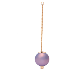 Anhänger Pearl Collection Lilac, 750 Roségold, 1 Porzellanperle 12mm