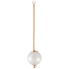 Anhänger Pearl Collection Pure White, 750 Roségold, 1 Porzellanperle 12mm