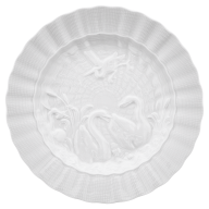 Brotteller, Form "Schwanendessin", Weiß, Ø 16,5 cm