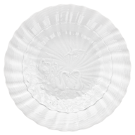 Suppenteller, Form "Schwanendessin", Weiß, ø 25 cm