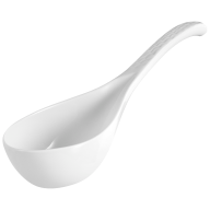 Suppenkelle, Form "Wellenspiel Relief", Weiß, L 27,5 cm