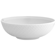 Nudelschale, klein, Form "Wellenspiel Relief", Weiß, Ø 17,5 cm