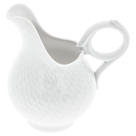 Milchkännchen, klein, Form "Wellenspiel Relief", Weiß, V 0,12 l