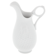 Milchkännchen, groß, Form "Wellenspiel Relief", Weiß, V 0,3 l