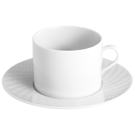 Kaffeetasse, Form "No 41 Wellenspiel Relief", Weiß, V 0,15 l