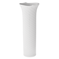 Vase, Weiß, H 19,5 cm