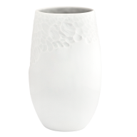 Vase, Faustkeilserie, mittel, Weiß, H 22,5 cm