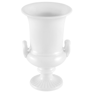 Amphorenvase, Weiß, H 14 cm
