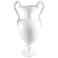 Barockhenkelvase, Weiß, H 52 cm