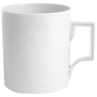 Henkelbecher, Reliefsterne, Weiß, V 0,25 l