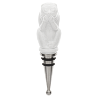 Flaschenverschluss, "MEISSEN Bottle Tops", Affe nichts sagen, Weiß, H 12,5 cm