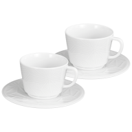 Espressotassen-Set, 2-tlg., Form "Vitruv Graphic", Weiß
