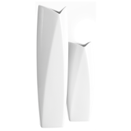 Home-Deco-Set, 2-tlg., "Fabula", Vasen, Weiß
