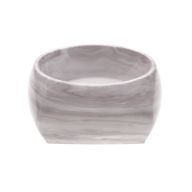 Leuchter, "Antarctica", Stumpenkerze, hoch, marmoriert light grey, 9,5 x 9,5 cm