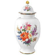 Deckelvase "Blumenbukett", H 64 cm