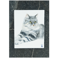 Wandbild, Mein Haustier, Motiv Katzenkopf, 30 x 21 cm