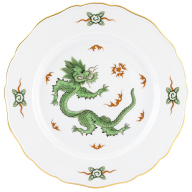 Speiseteller, Form "Neuer Ausschnitt", Ming-Drache, grün, Ø 28 cm