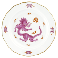 Speiseteller, Form "Neuer Ausschnitt", Ming-Drache, purpur, Ø 22 cm