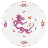 Speiseteller, Form "Neuer Ausschnitt", Ming-Drache, purpur, Ø 28 cm