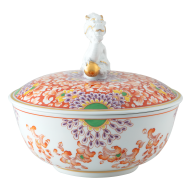 Dose "Glücksdrache genießt die Blumenwelt", Lim. 25, H 16,5 cm