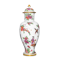 Vase "Chinoserien", Chinoserien nach Stadler, H 39,5 cm