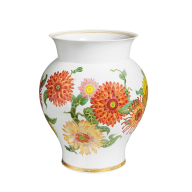 Vase "Stilisierte Dahlien", stilisierte Malerei nach Börner, H 45 cm