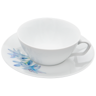 Tea cup & saucer, Shape "MEISSEN® Cosmopolitan", "Giant Bloom", African Lily, V 0,2 l