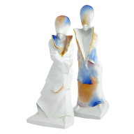 Figurenpaar "Rainbow", Unikat, Maximilian Hagstotz, H 30 cm