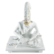 Affe "Der Porzellanmaler", Lim., H 37 cm