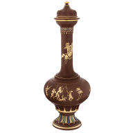 Vase "Die Entführung", Böttgersteinzeug, H 47 cm